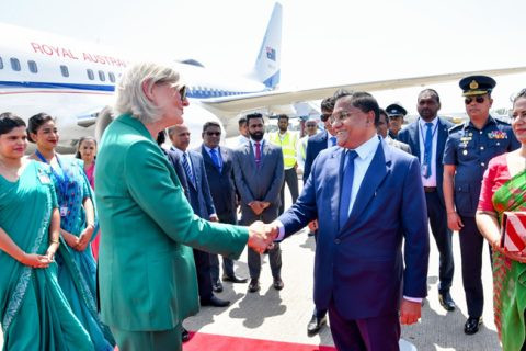 ඔස්ට්‍රේලියානු අග්‍රාණ්ඩුකාරවරිය තෙදින නිල සංචාරයකට දිවයිනට