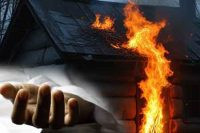 බලන්ගොඩ නිවසක ගින්නකින් මව පියා බේරී දරුවා මරුට