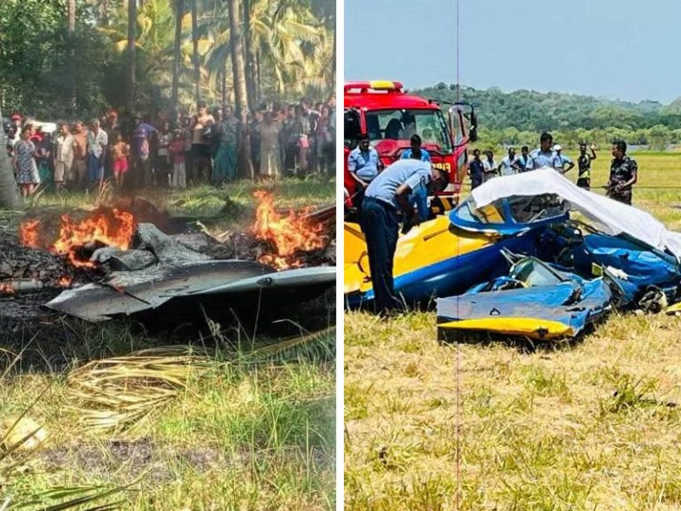 වසර 3කදී ගුවන් හමුදාවේ යානා 5ක් කඩා වැටී 13ක් මිය ගිහින්