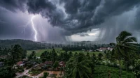 ශ්‍රී ලංකාවේ පළාත් කිහිපයකට පස්වරු 2.00න් පසුව ගිගුරුම් සහිත වැසි සහ තද සුළං ඇතිවන බව පෙන්වන කාලගුණ සිතියම