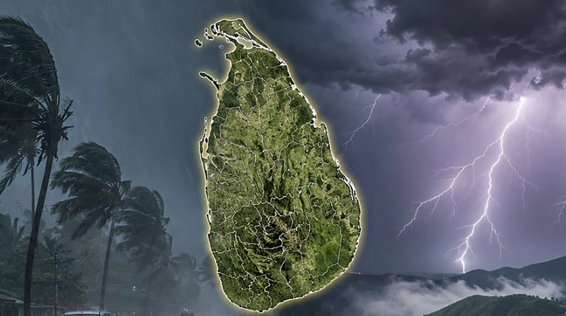 අද කාලගුණය අනුව ශ්‍රී ලංකාවේ ප්‍රදේශ රැසකට වැසි සහ තද සුළං ඇතිවිය හැකි බවට දැනුම්දීම