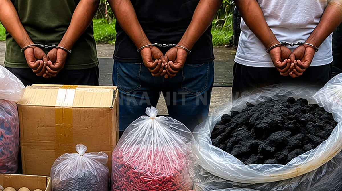 චීන පටස් 2,276ක් සමඟ සැකකරුවන් 3ක් අත්අඩංගුවට